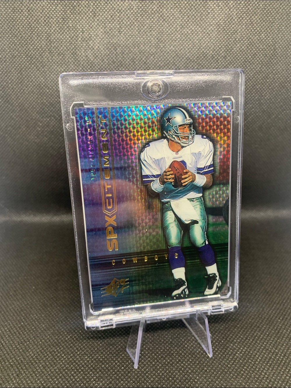 Troy Aikman SPX Excitement Holo 1999 NFL Dallas Cowboys MVP Mint In Case!!